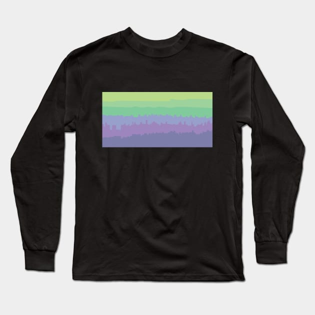 Alphacities: Osaka Long Sleeve T-Shirt by rikarts